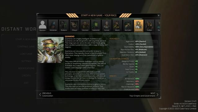 Distant Worlds 2: Factions - Quameno and Gizureans screenshot 0