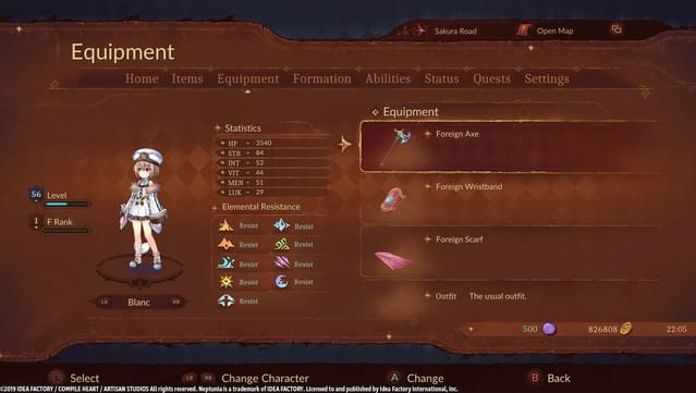 Super Neptunia RPG - [Foreign Series] Equipment Set screenshot 0
