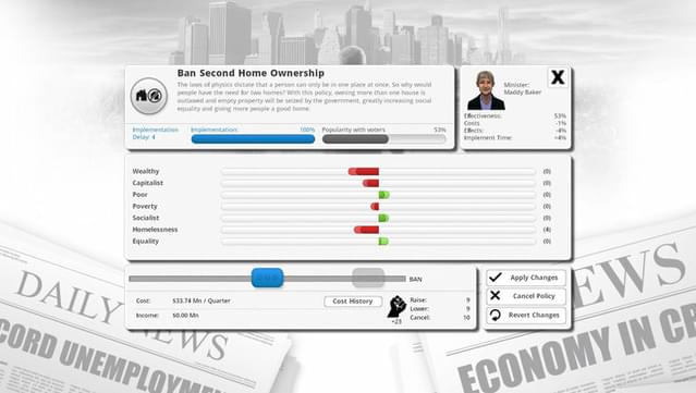 Democracy 3: Extremism screenshot 7