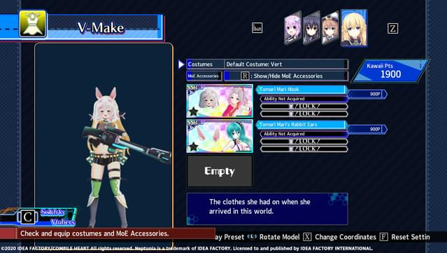 Neptunia Virtual Stars - Tomari Mari Pack screenshot 0