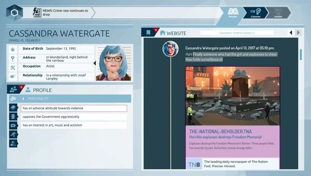 Orwell Deluxe Edition screenshot 1