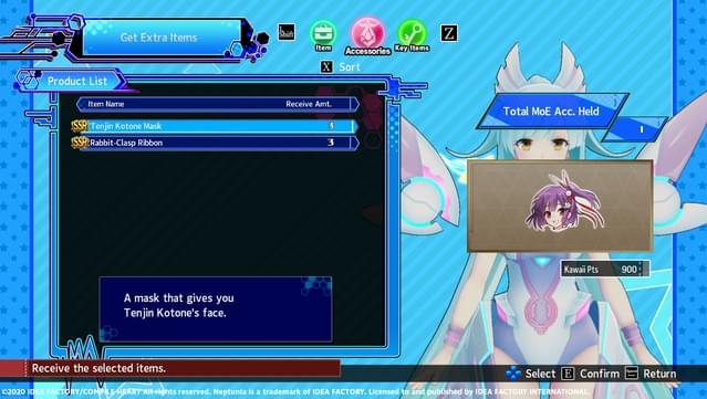 Neptunia Virtual Stars - Tenjin Kotone Pack screenshot 1