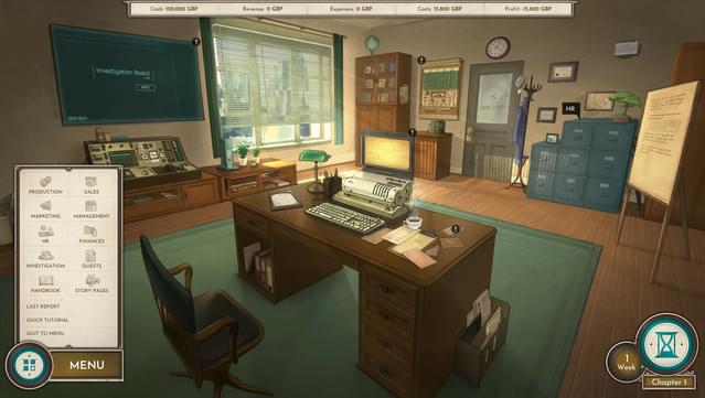 Coffee Noir - Business Detective Game DEMO screenshot 0