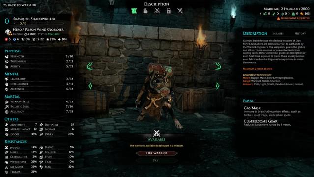 Mordheim: City of the Damned - HIRED SWORDS DLC BUNDLE 1 - Poison Wind Globadier + Smuggler screenshot 1
