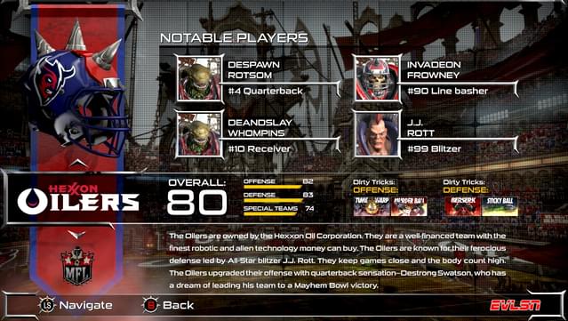 Mutant Football League: Dynasty Edition - Purple Oil Pack screenshot 4
