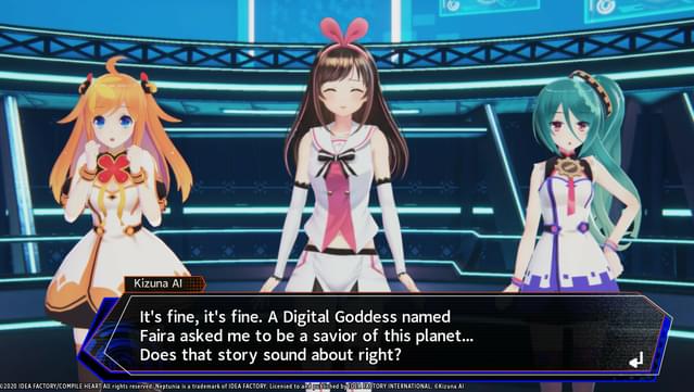 Neptunia Virtual Stars - Kizuna AI (Character & Story) screenshot 5
