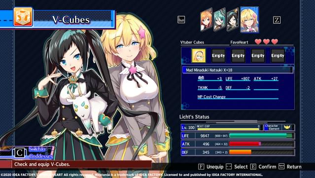 Neptunia Virtual Stars - Aogiri High School Pack screenshot 0
