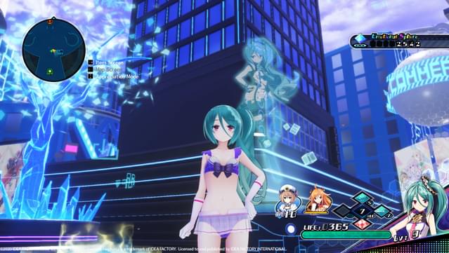 Neptunia Virtual Stars - Bikini Outfit: V-Idol Set screenshot 1
