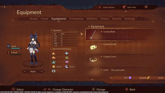 Super Neptunia RPG - [Cosplay Series] Equipment Set screenshot 2