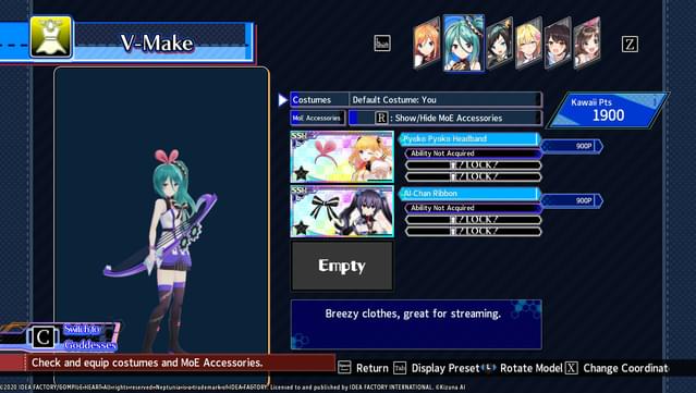 Neptunia Virtual Stars - Kizuna AI - Vtuber Accessories screenshot 0
