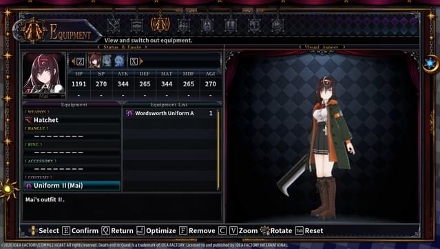 Death end re;Quest 2 - Alternate Uniform Set screenshot 2