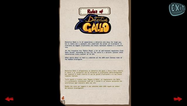 Detective Gallo - Rules screenshot 1