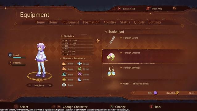 Super Neptunia RPG - [Foreign Series] Equipment Set screenshot 5