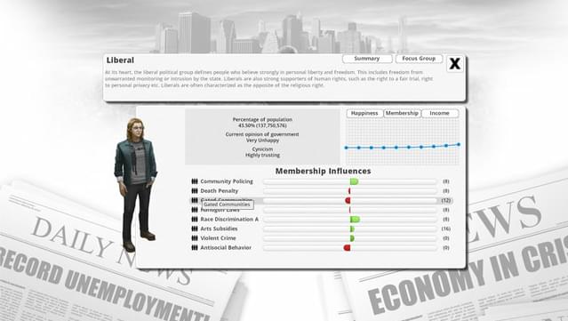 Democracy 3 screenshot 3