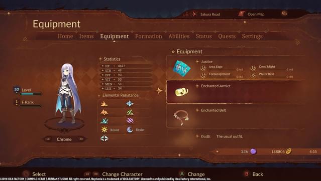 Super Neptunia RPG - [Enchanted Series] Equipment Set screenshot 6