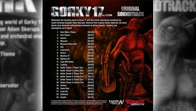 Gorky 17 - Soundtrack screenshot 1