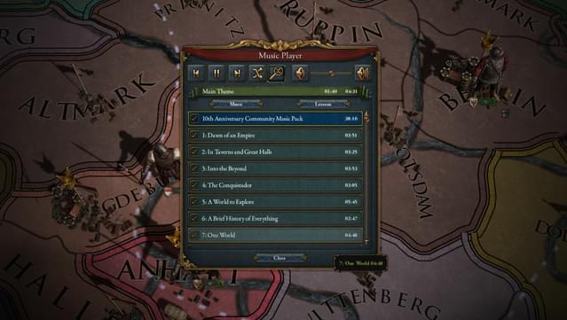 Europa Universalis IV: 10th Anniversary Community Music Pack screenshot 6