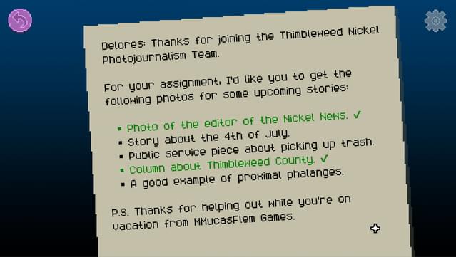 Delores: A Thimbleweed Park Mini-Adventure screenshot 1
