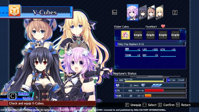 Neptunia Virtual Stars - Pinky Pop Hepburn Pack screenshot 2