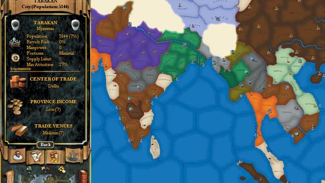 Europa Universalis II screenshot 4