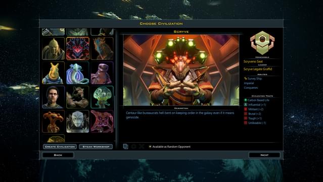 Galactic Civilizations III - Villains of Star Control: Origins DLC screenshot 0
