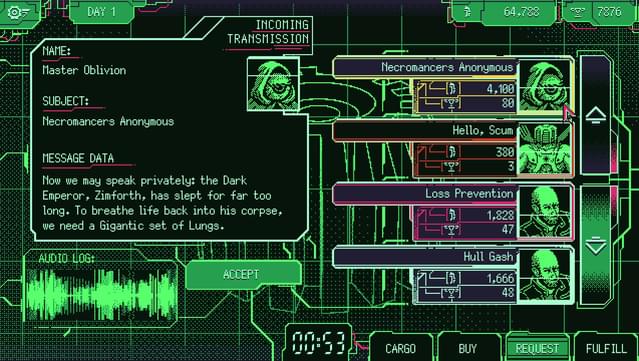 Space Warlord Organ Trading Simulator screenshot 1