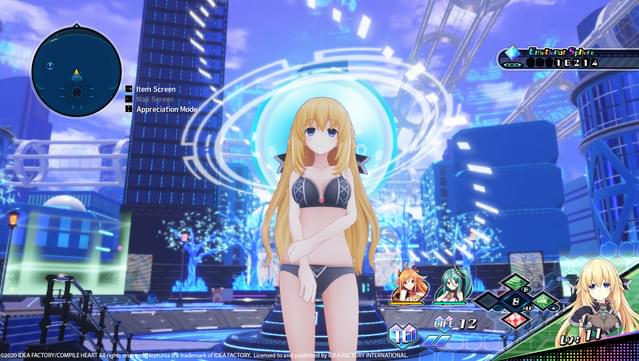 Neptunia Virtual Stars - Swimsuit Outfit: Goddess Set screenshot 2