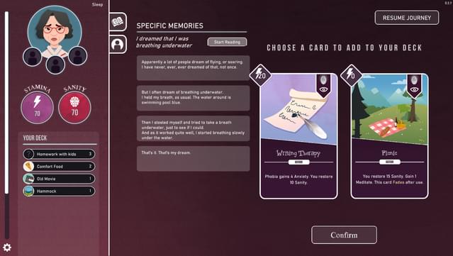 Neurodeck: Psychological Deckbuilder Demo screenshot 3