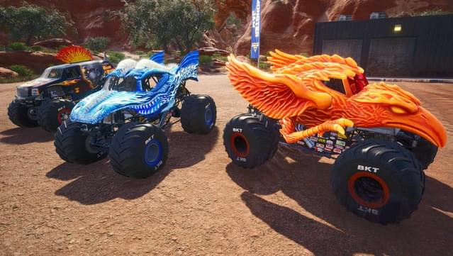Monster Jam Steel Titans - Fire & Ice Truck Bundle screenshot 2