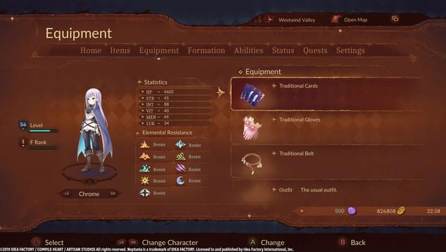 Super Neptunia RPG - [Traditional Series] Equipment Set screenshot 0
