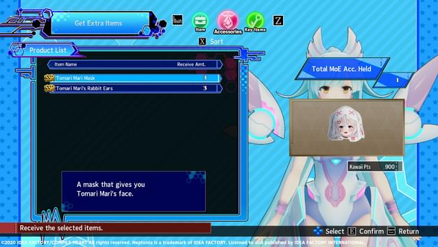 Neptunia Virtual Stars - Tomari Mari Pack screenshot 1