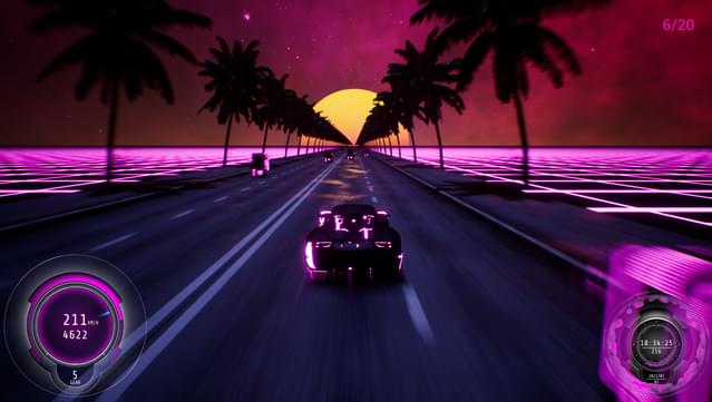 Synthwave Burnout screenshot 0