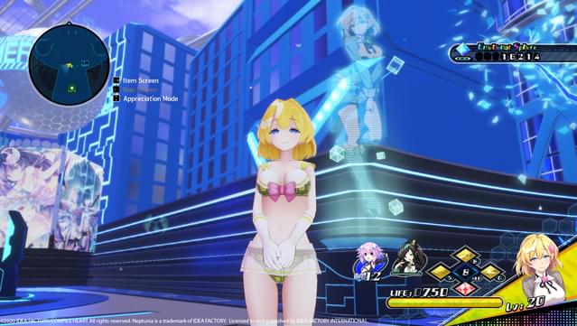 Neptunia Virtual Stars - Bikini Outfit: V-Idol Set screenshot 0
