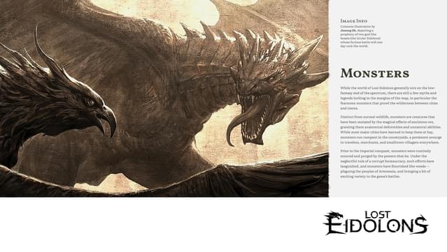 Lost Eidolons - Artbook & World Map screenshot 3