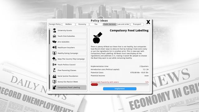 Democracy 3: Social Engineering screenshot 6