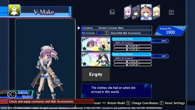 Neptunia Virtual Stars - Tenjin Kotone Pack screenshot 0