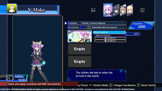 Neptunia Virtual Stars - Pinky Pop Hepburn Pack screenshot 0