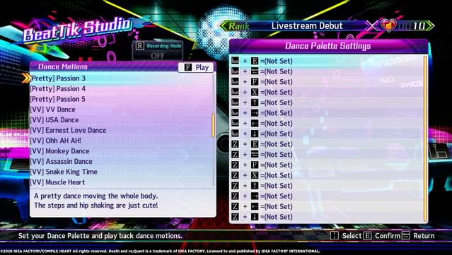 Neptunia Virtual Stars - Unlock All BeatTik Dances screenshot 2