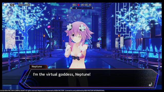Neptunia Virtual Stars - Bikini Outfit: Goddess Set screenshot 0
