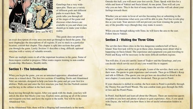 Geneforge Hintbook & Extras screenshot 2