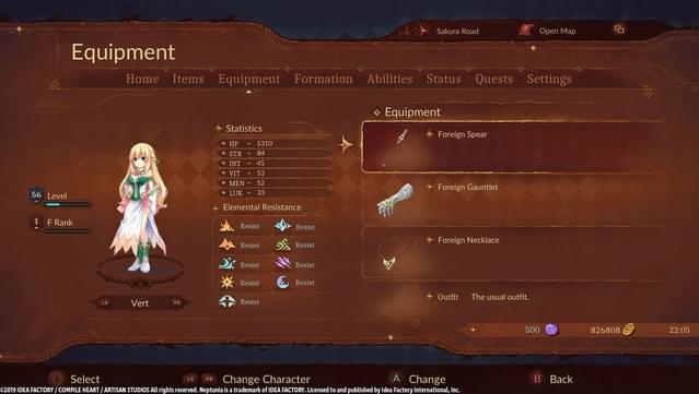 Super Neptunia RPG - [Foreign Series] Equipment Set screenshot 6