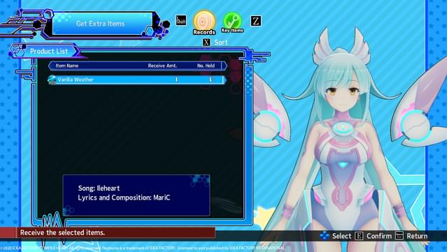 Neptunia Virtual Stars - In-game BGM: Ileheart - "Vanilla Weather" screenshot 0