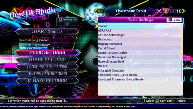 Neptunia Virtual Stars - Unlock All BeatTik Songs screenshot 0
