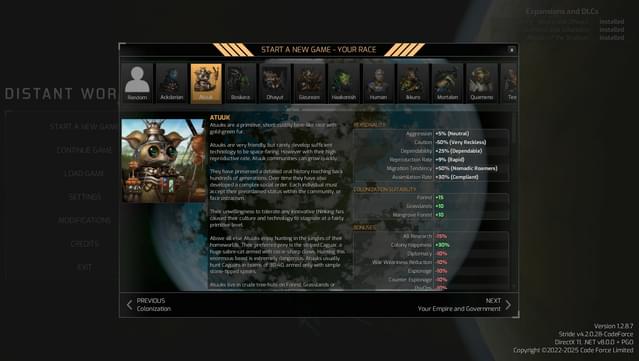 Distant Worlds 2: Factions - Atuuk and Wekkarus screenshot 2