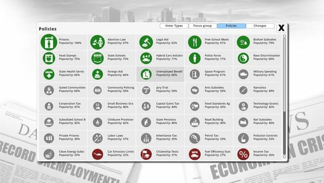 Democracy 3: Extremism screenshot 5