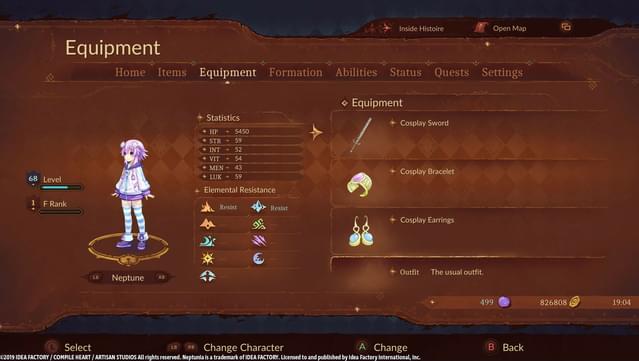 Super Neptunia RPG - [Cosplay Series] Equipment Set screenshot 0