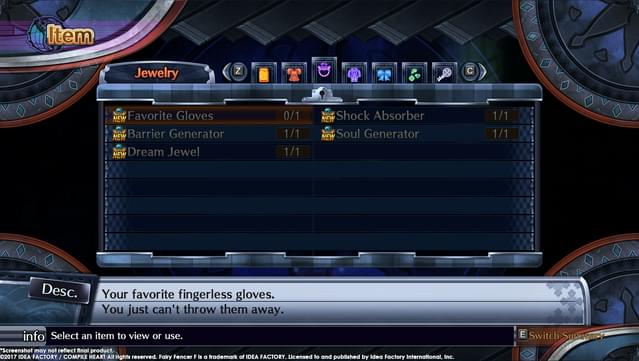 Fairy Fencer F: Advent Dark Force  - Ultimate Fencer Accessory Set screenshot 1
