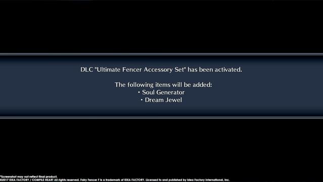 Fairy Fencer F: Advent Dark Force  - Ultimate Fencer Accessory Set screenshot 0