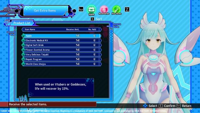 Neptunia Virtual Stars - Electronic Fairy Project x Kokounoakumu-Nightmare- Pack screenshot 3