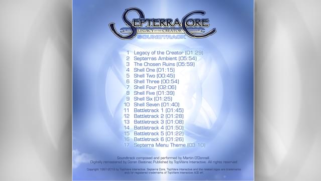 Septerra Core: Legacy of the Creator - Soundtrack screenshot 1